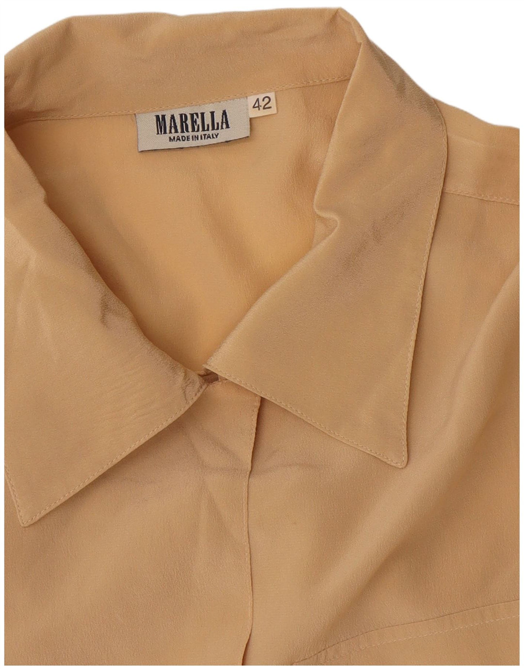 Женская блузка-рубашка с коротким рукавом Marella IT 42 Medium Beige