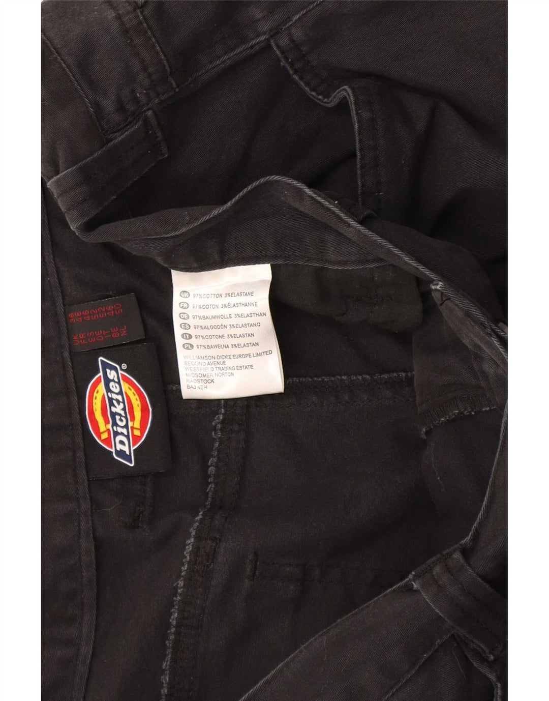 Мужские шорты-карго Dickies W36, большие черные, хлопковые