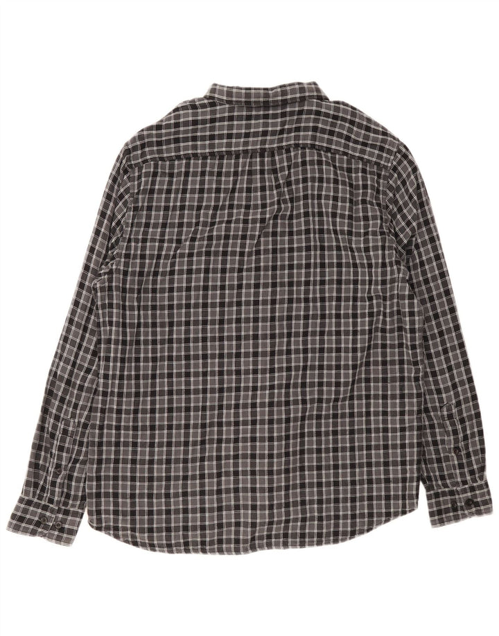 Мужская фланелевая рубашка Lee Lumberjack стандартного кроя 2XL, серая, хлопковая клетка