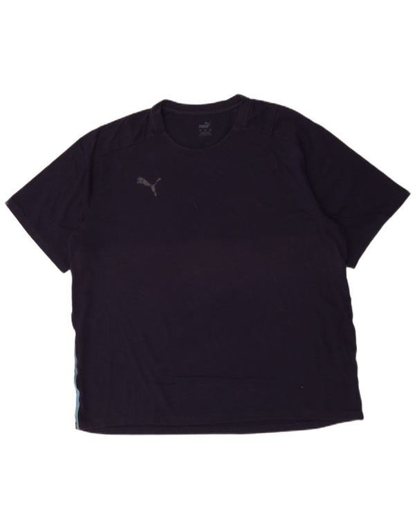 Мужская футболка Puma Top 3XL темно-синяя, хлопок