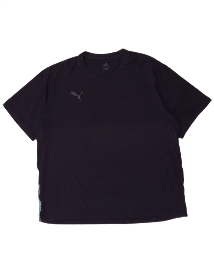 Мужская футболка Puma Top 3XL темно-синяя, хлопок