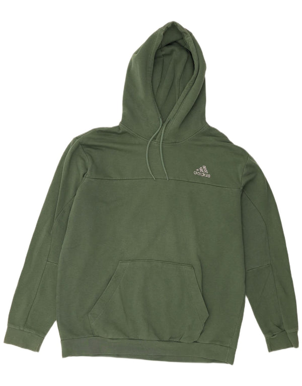 Мужской джемпер с капюшоном Adidas XL, зеленый хлопок