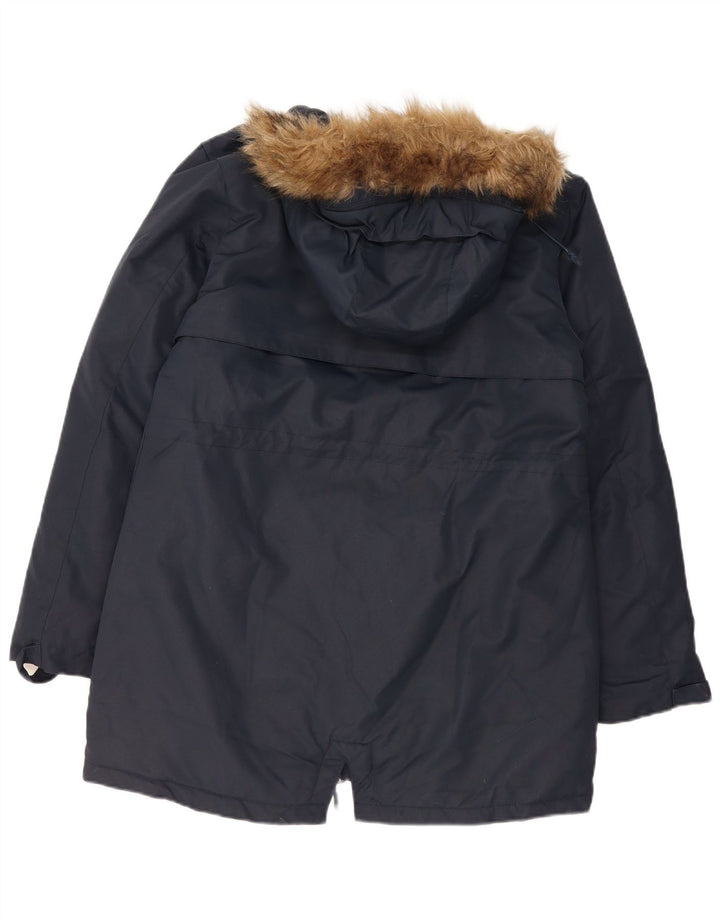 MOUNTAIN WAREHOUSE Женская парка с капюшоном UK 14, большая темно-синяя