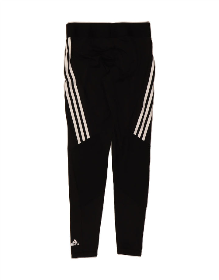 ADIDAS Womens Aeroready Leggings UK 12/14 Medium  Black Vintage Adidas and Second-Hand Adidas from Messina Hembry 