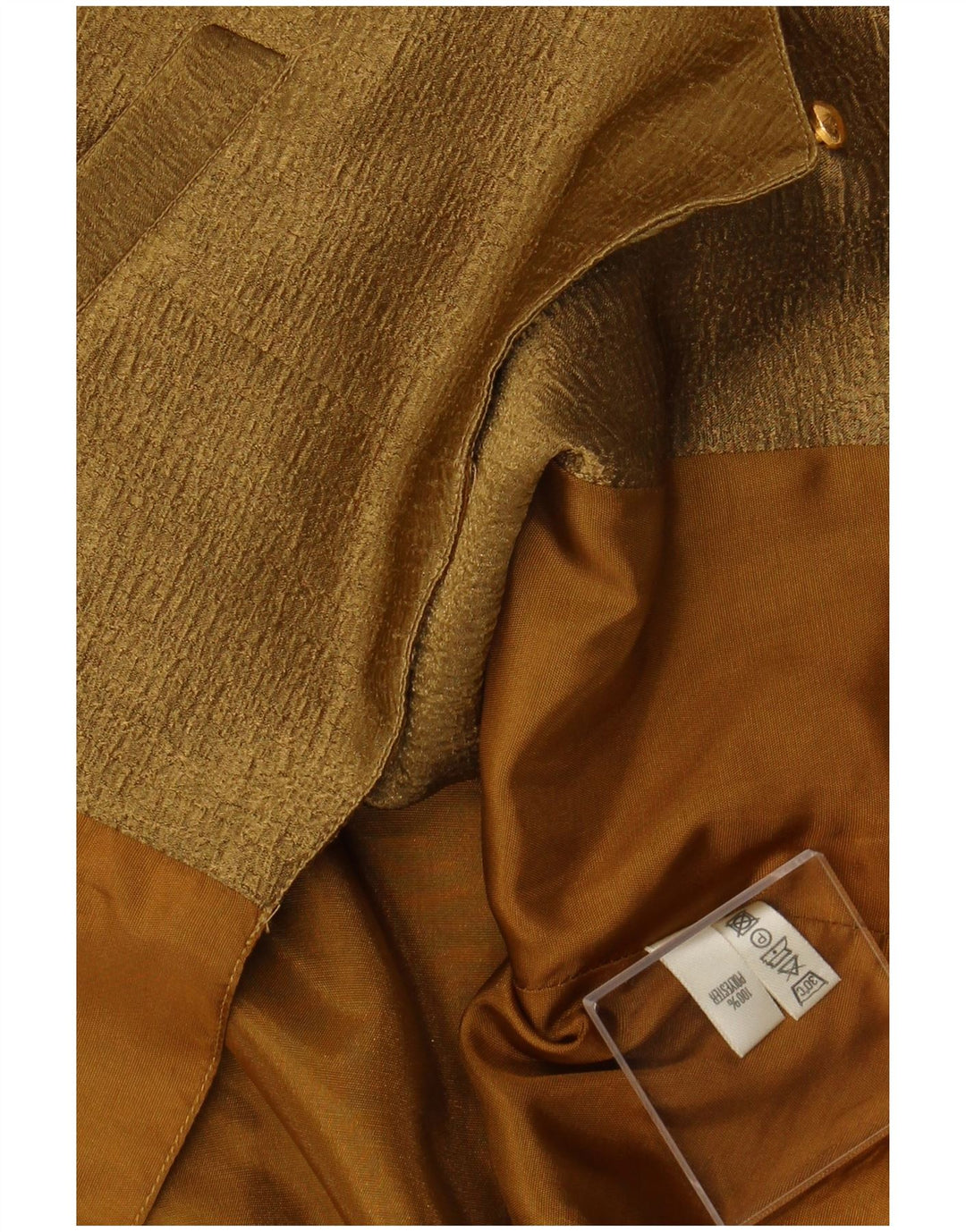 ВИНТАЖНЫЙ женский жилет UK 14, средний цвет хаки, полиэстер с цветочным принтом