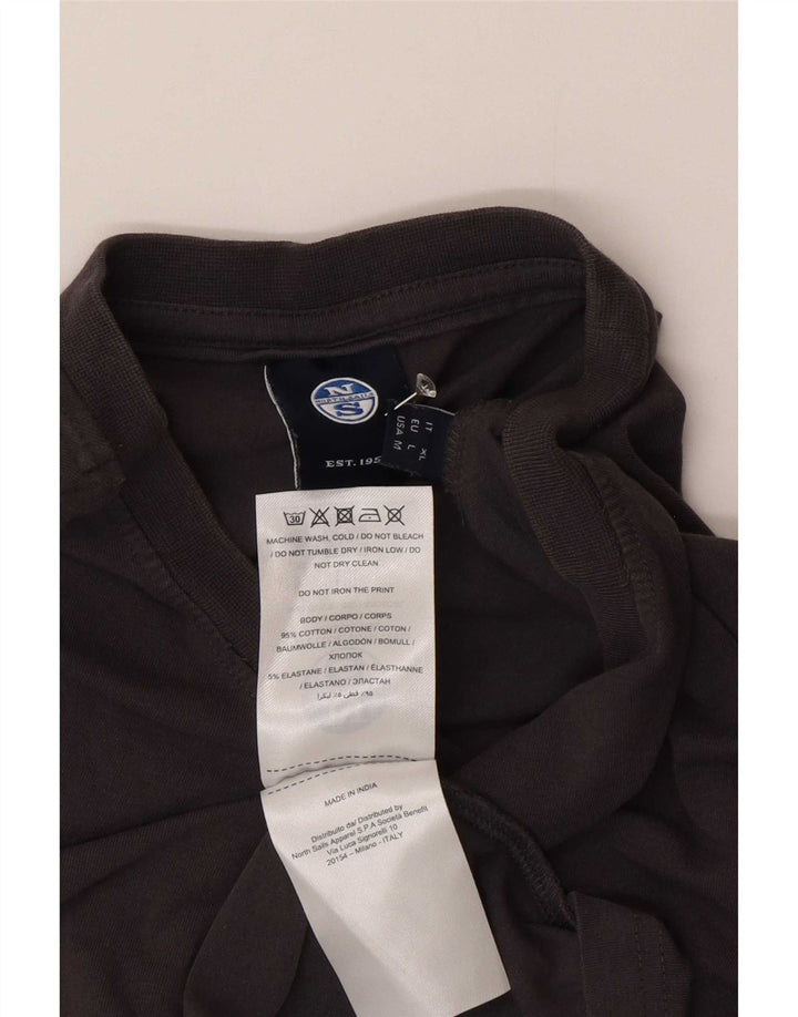 Мужская рубашка-поло North Sails XL, серая, хлопок