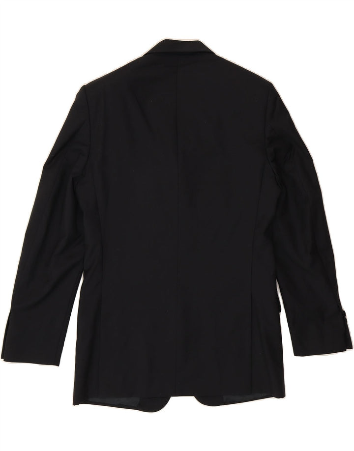 VALENTINO Mens 3 Button Blazer Jacket IT 46 Small Navy Blue Wool Vintage Valentino and Second-Hand Valentino from Messina Hembry 