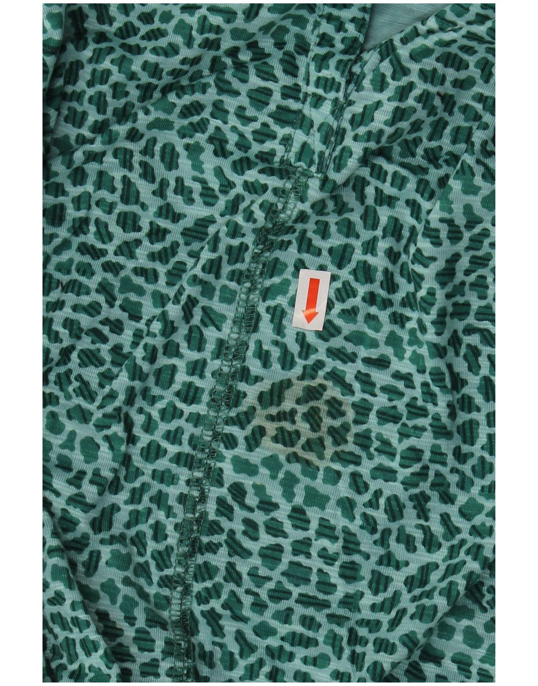 Женская блузка с рукавом 3/4 L.L.BEAN, Великобритания, 22, 3XL, зеленая с животным принтом