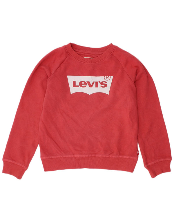 Толстовка с рисунком для девочек LEVI'S, 5-6 лет, розовый