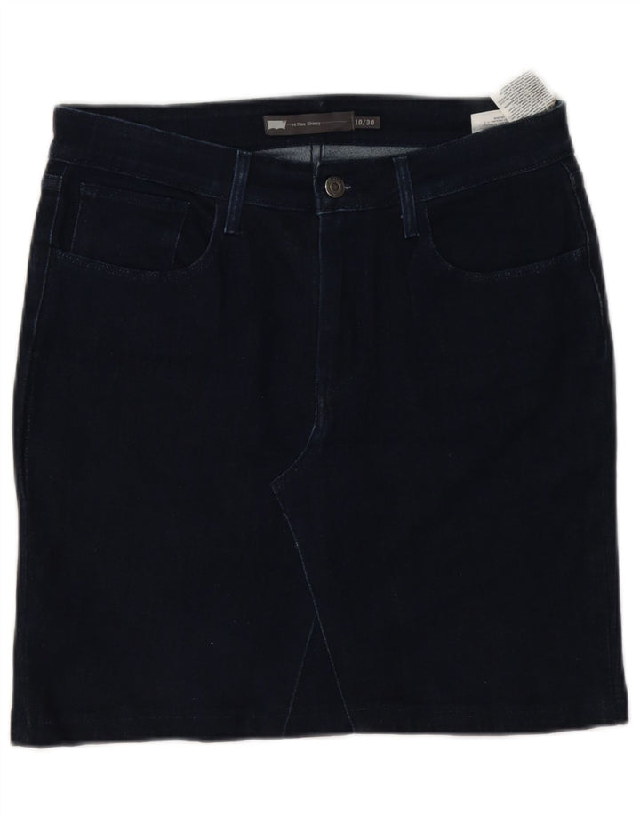 Женская джинсовая юбка Levi's W30, средний темно-синий, хлопок