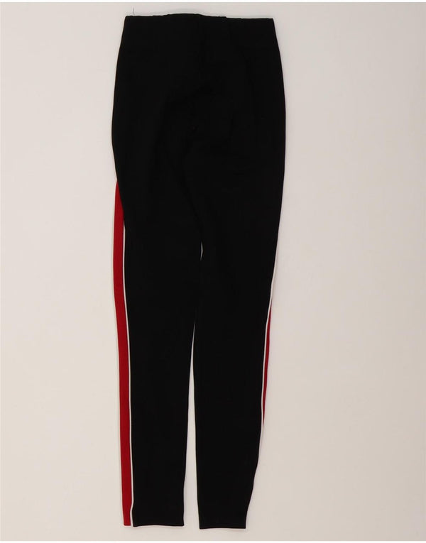 Женские леггинсы Zara Trafaluc UK 4 XS, черные, вискоза с цветными блоками
