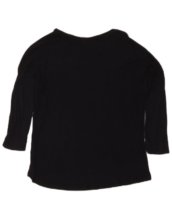 Женский топ Massimo Dutti с рукавом 3/4 UK 12, средний черный