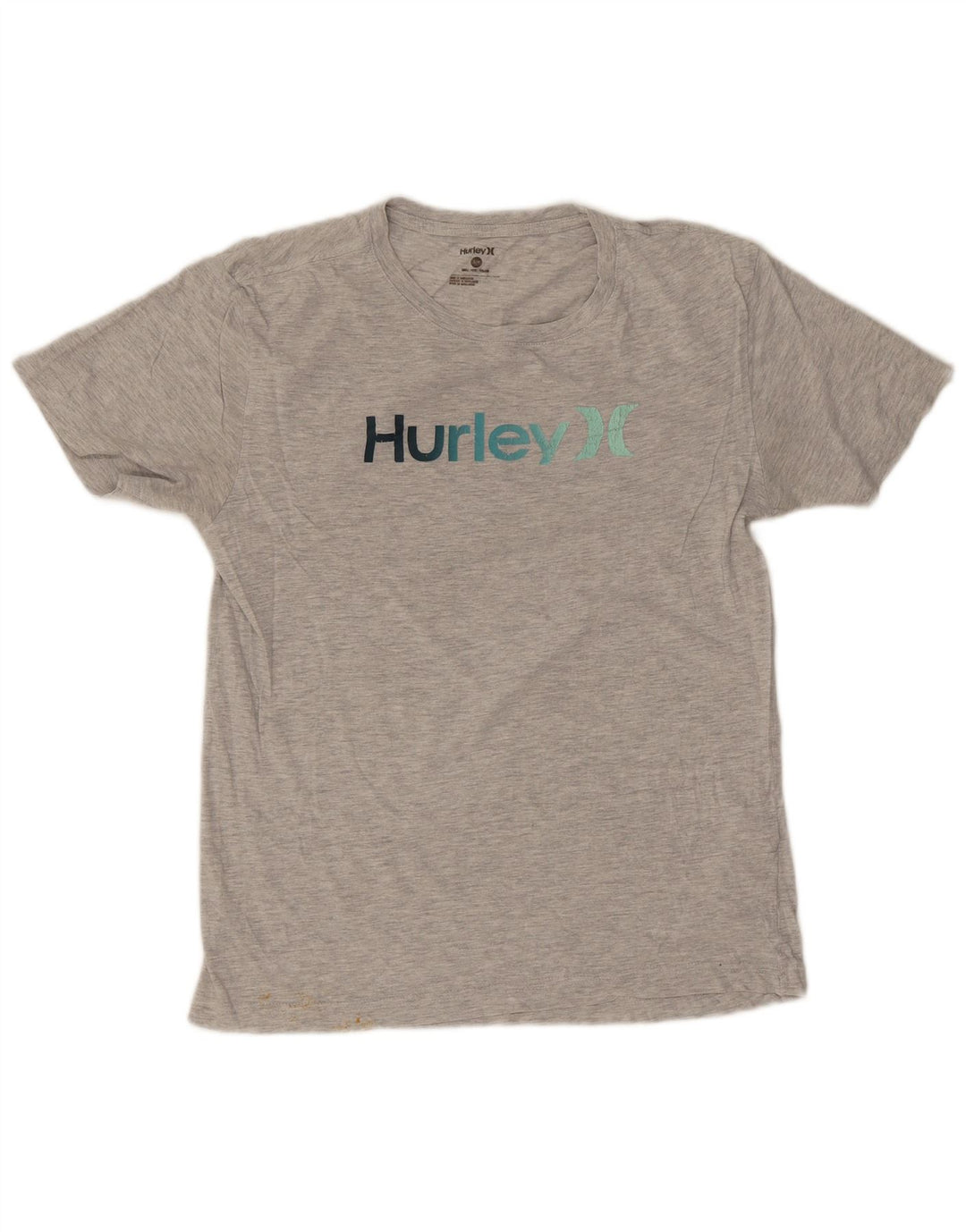 Мужская футболка с рисунком Hurley, маленькая, серая
