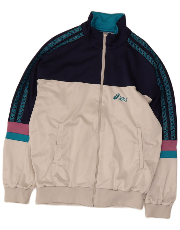 Мужской спортивный костюм Asics с графическим рисунком IT 54 XL темно-синий с цветными блоками