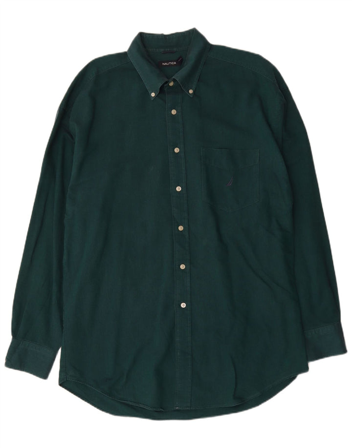 Мужская рубашка Nautica XL, зеленый хлопок