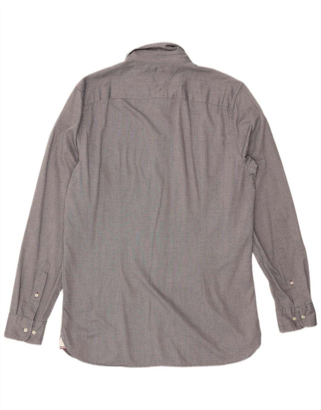 TOMMY HILFIGER Мужская рубашка приталенного кроя, большой размер, серый хлопок