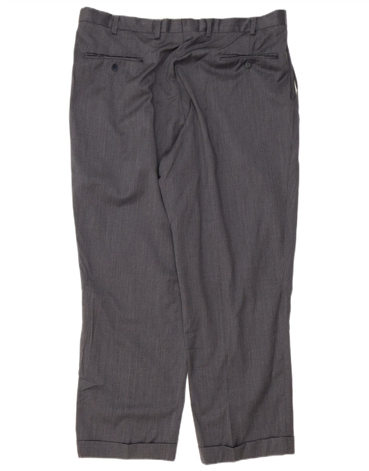 IZOD Мужские костюмные брюки с привязкой W38 L29 Серые шерстяные