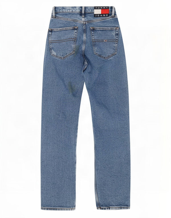 Женские потертые прямые джинсы Tommy Hilfiger Julie W27 L30 синие