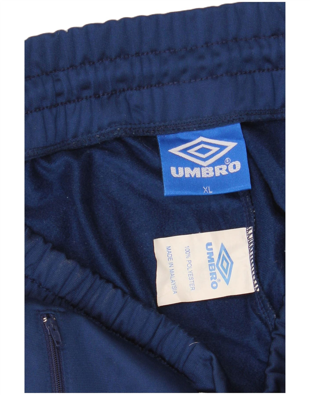 UMBRO Мужские спортивные брюки с графическим рисунком XL, темно-синие, полиэстер с цветными блоками