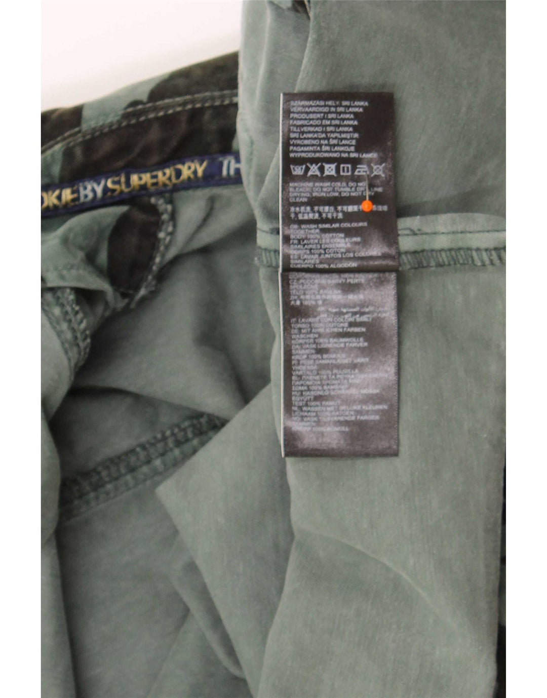 Женская укороченная джинсовая куртка Superdry UK 12, средний зеленый камуфляжный хлопок