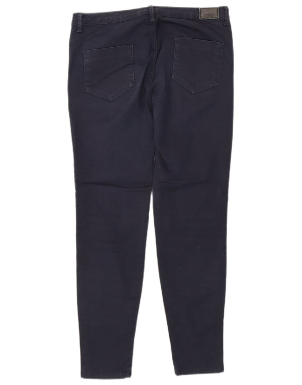 Женские повседневные узкие брюки Zara EU 42, большие W32 L28, темно-синие