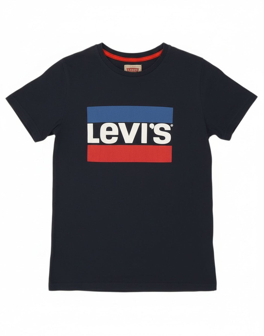 Футболка с рисунком Levi's для мальчиков, топ 13–14 лет, темно-синий, хлопок