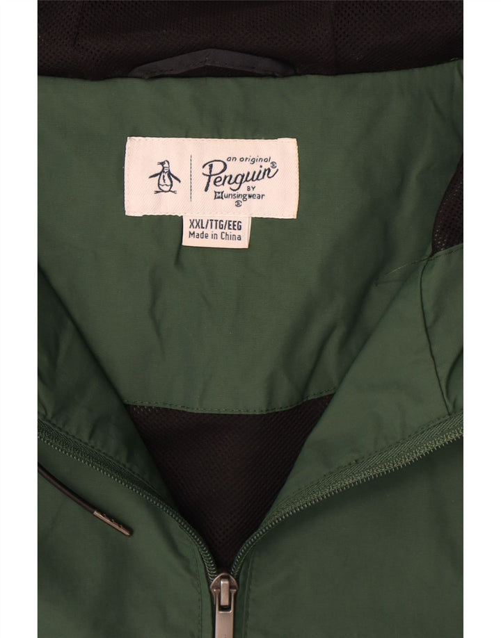 Мужская дождевик с капюшоном Penguin UK 44 2XL Зеленый полиамид