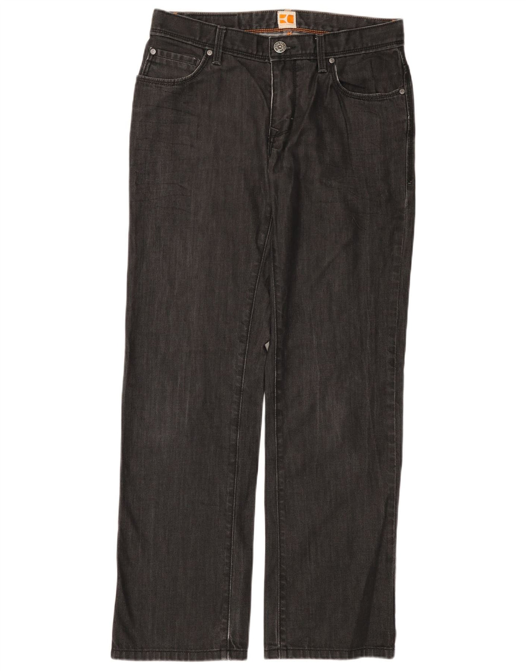 Женские прямые джинсы HUGO BOSS W33 L32 Серые, хлопок