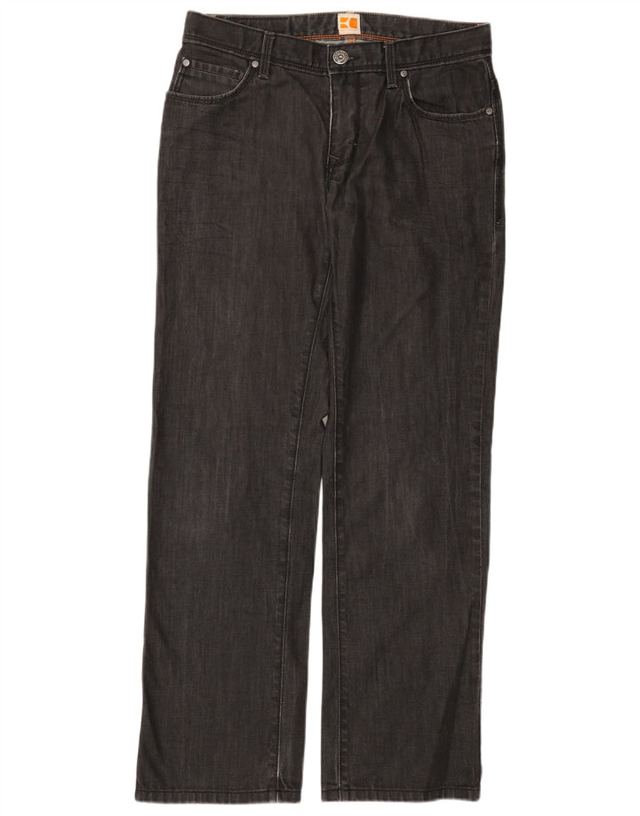 Женские прямые джинсы HUGO BOSS W33 L32 Серые, хлопок