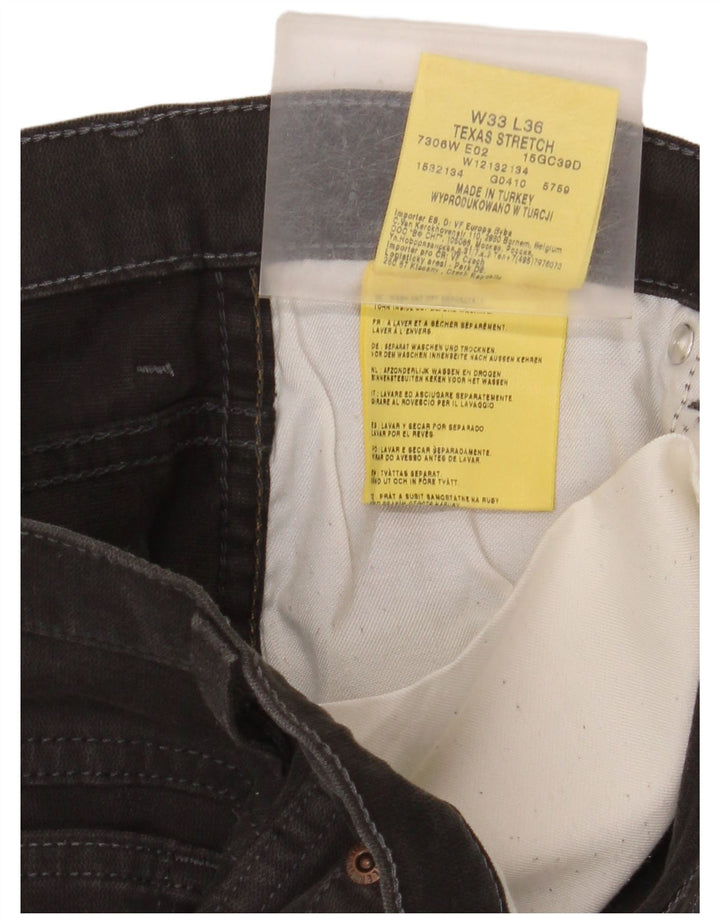 Мужские прямые джинсы Wrangler Texas Stretch W33 L32, черный хлопок