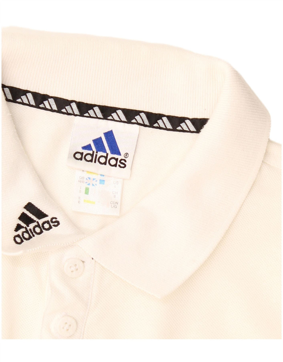 Мужская рубашка поло Adidas большая белая хлопковая