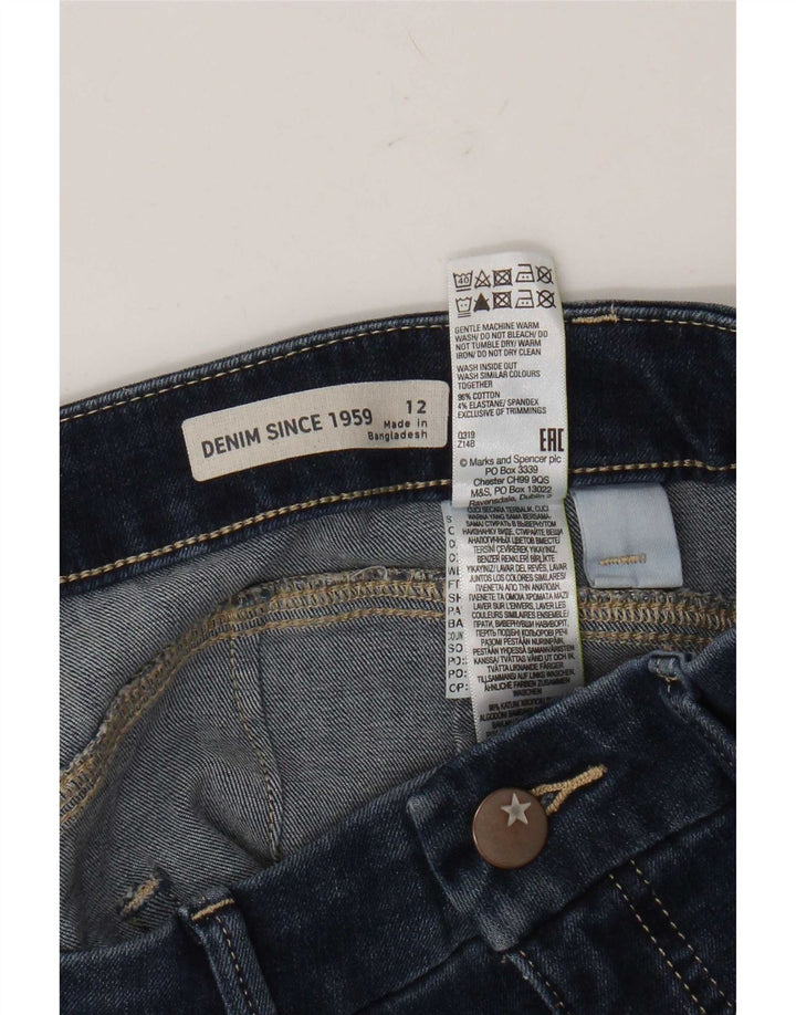 Женские джинсовые шорты Marks & Spencer UK 12, средние W32, синие, хлопок