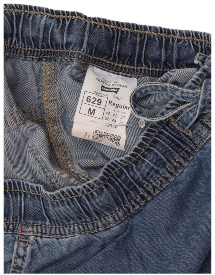 Carrera Mens 629 Джинсовые шорты карго IT 48 Medium W32 Синий хлопок