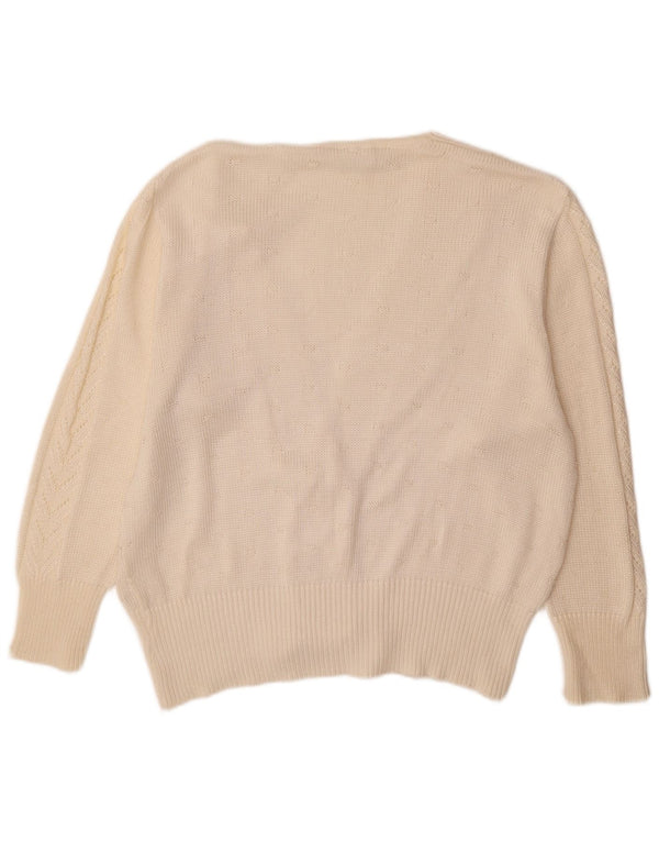 Женский кардиган Rabe EU 46 XL, белый акрил