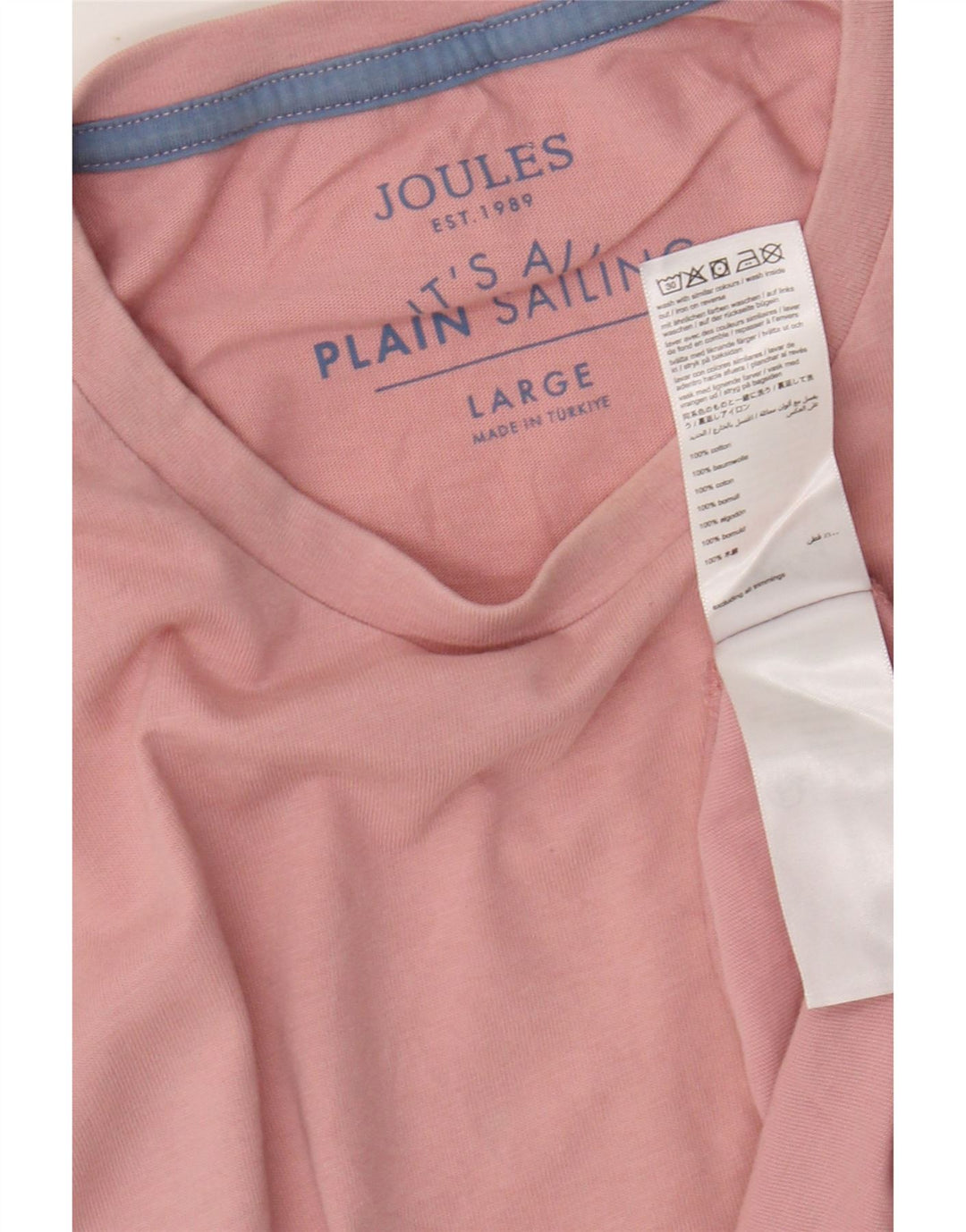 JOULES Мужская футболка из хлопка большого размера розового цвета