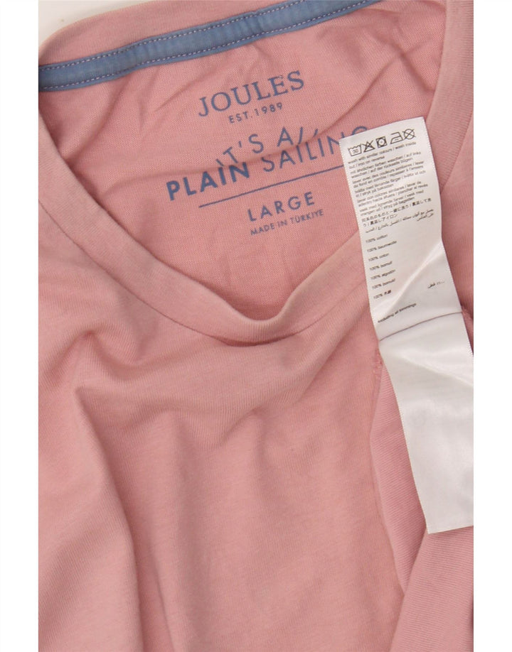 JOULES Мужская футболка из хлопка большого размера розового цвета