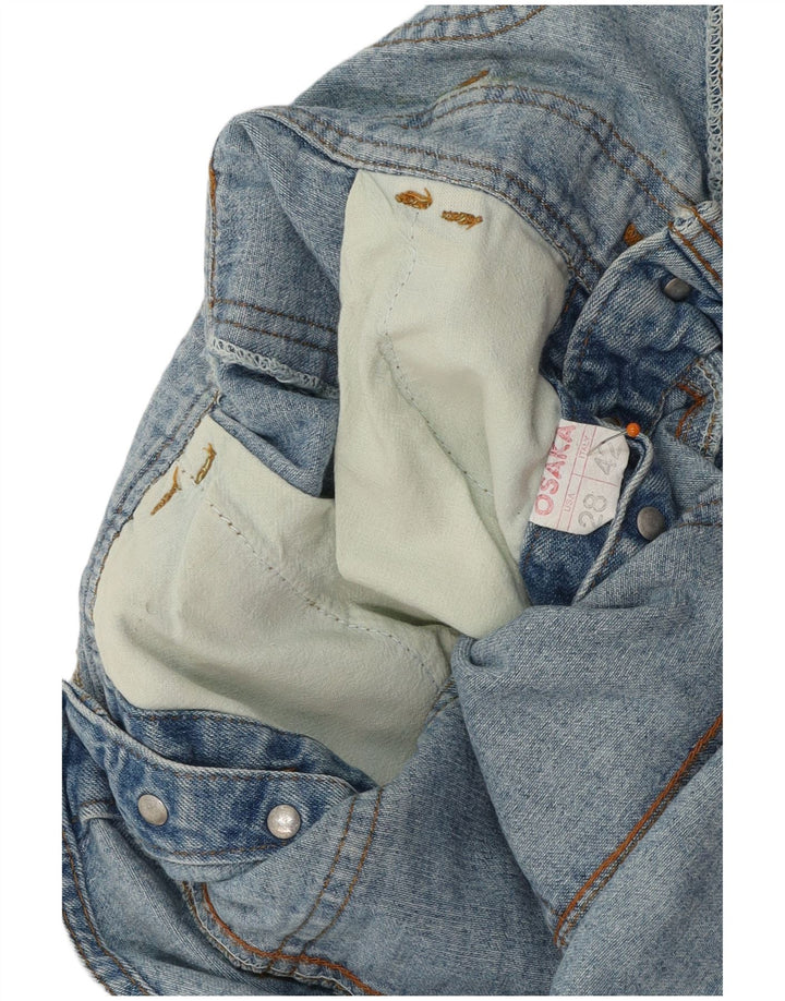 ВИНТАЖНЫЕ женские джинсовые шорты Osaka Dungarees IT 42 Medium W28 Синие
