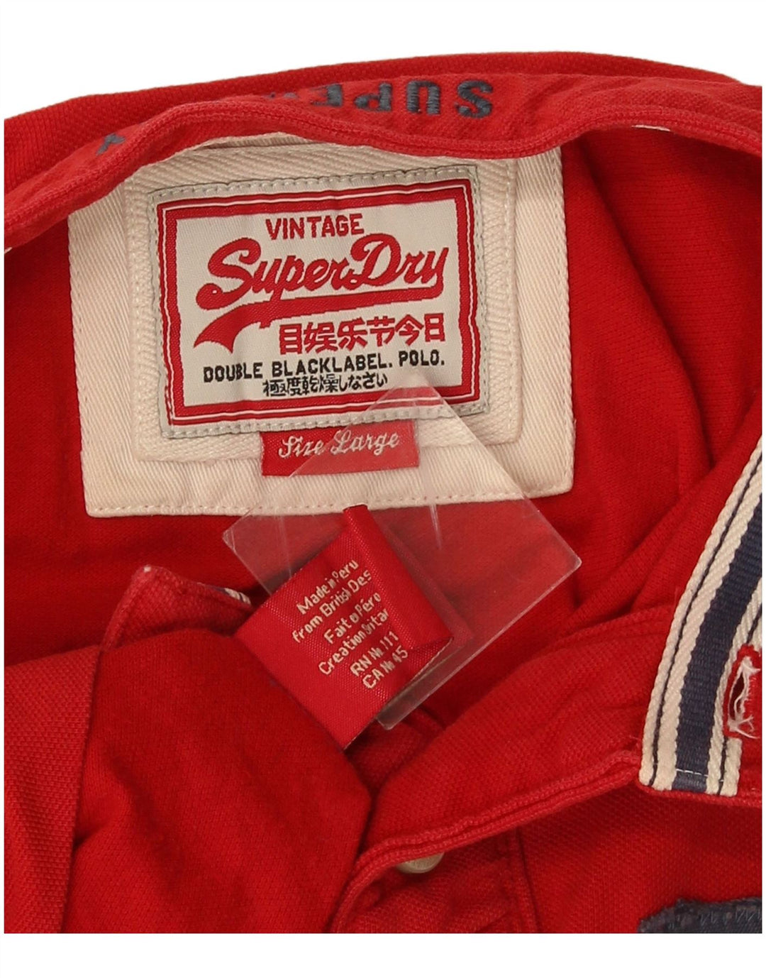 Мужская рубашка поло с рисунком Superdry, большая красная хлопковая рубашка