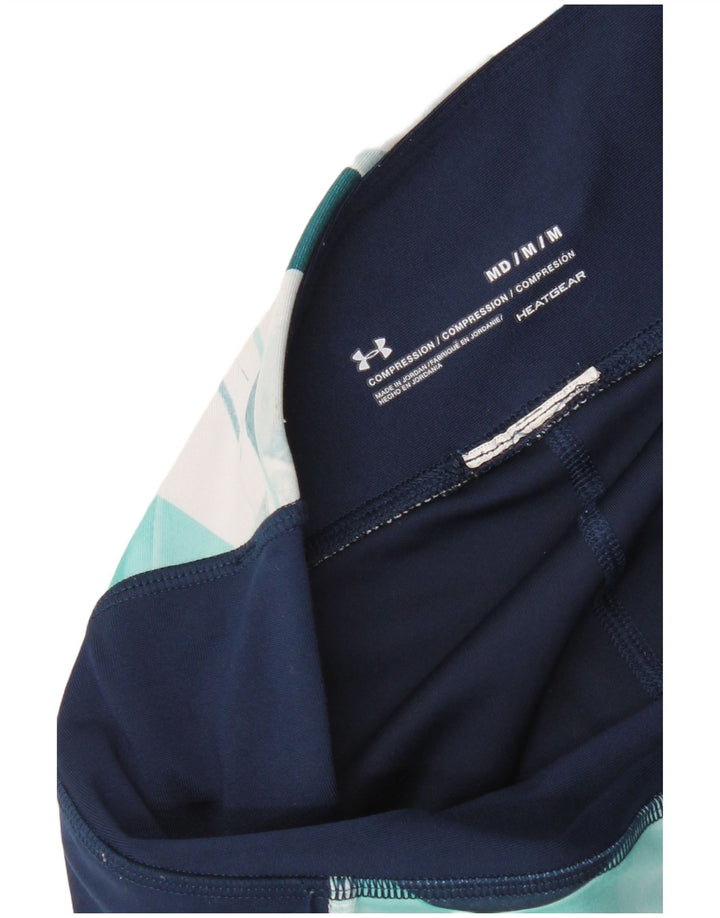 Женские компрессионные леггинсы Under Armour UK 12, средний бирюзовый с геометрическим рисунком