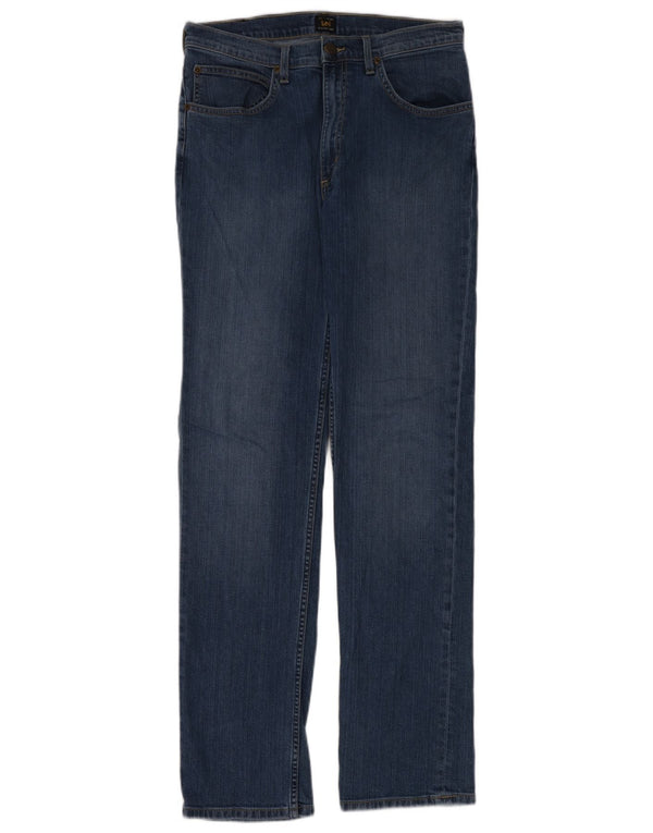 Женские прямые джинсы Lee Brooklyn W33 L34, синий хлопок