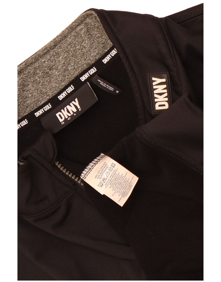 Dkny Мужской свитшот с воротником на молнии, маленький черный полиэстер