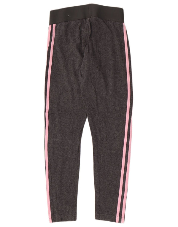 Женские леггинсы Adidas с рисунком UK 4/6 XS серые в полоску спортивные