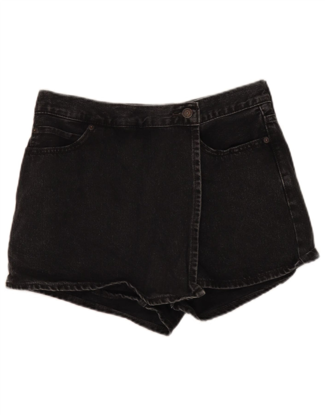 Женские джинсовые шорты Levi's W28, хлопковые, среднего размера, черные