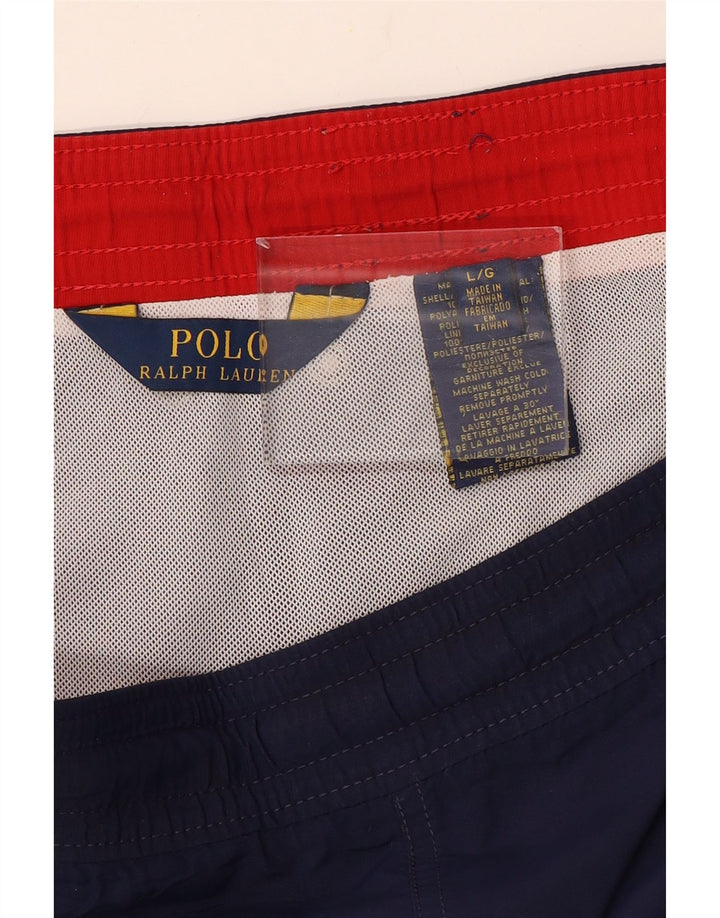 Мужские шорты для плавания POLO RALPH LAUREN, большие, темно-синие, нейлон