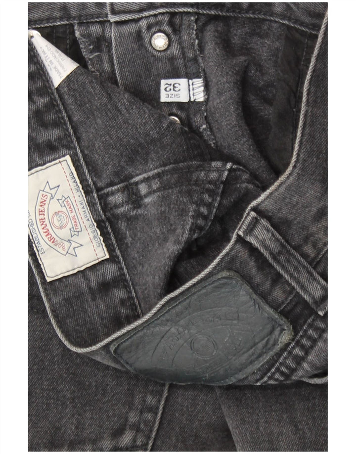 Мужские прямые джинсы Armani W32 L31 серые, хлопок