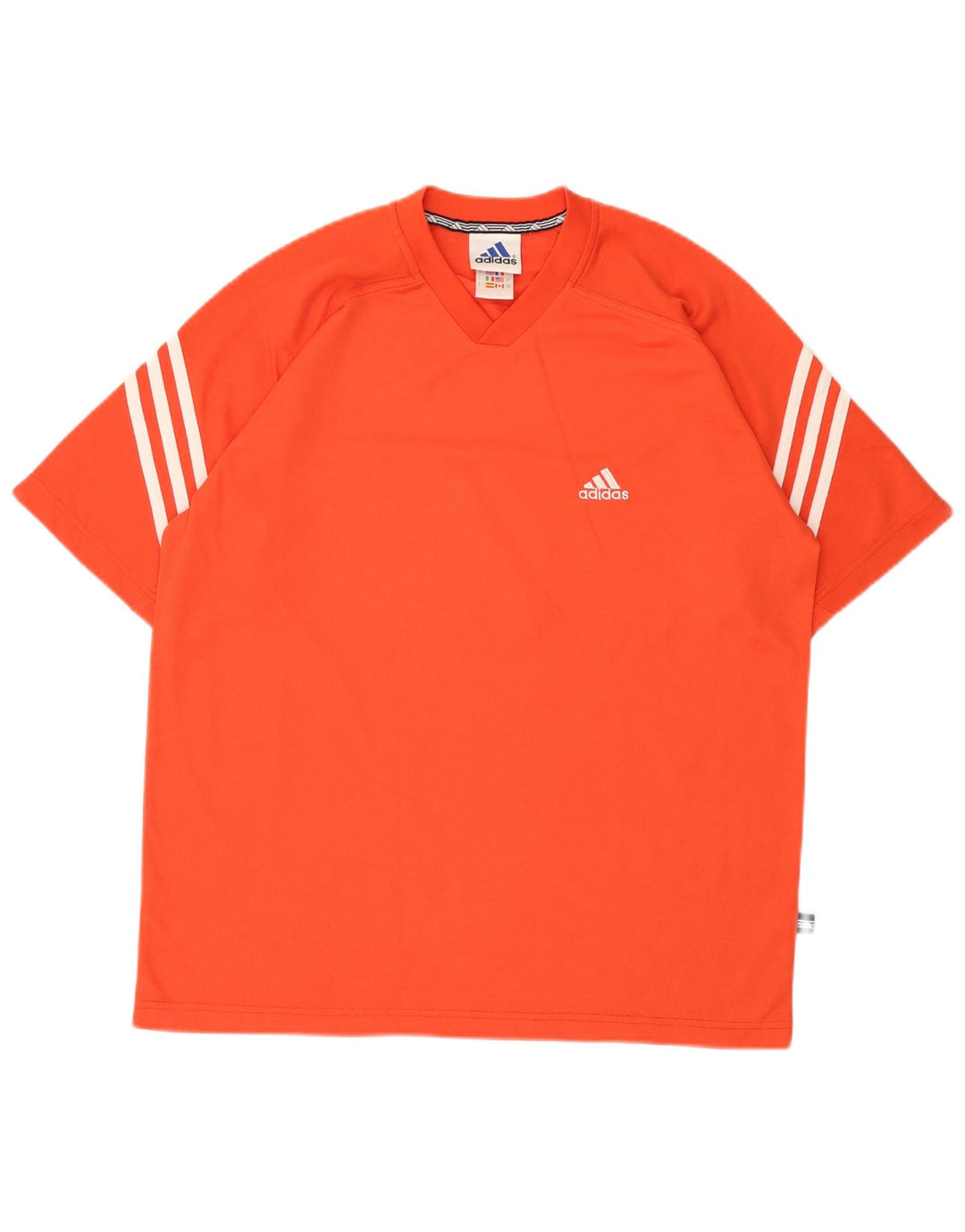 Мужская футболка Adidas с рисунком Top UK 40/42, средний оранжевый полиэстер