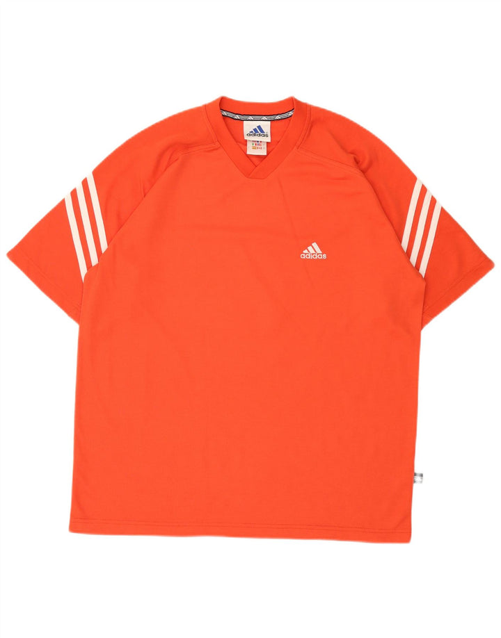 Мужская футболка Adidas с рисунком Top UK 40/42, средний оранжевый полиэстер