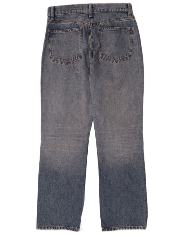 Женские прямые джинсы с высокой талией Zara EU 38, маленькие W28 L29, синие