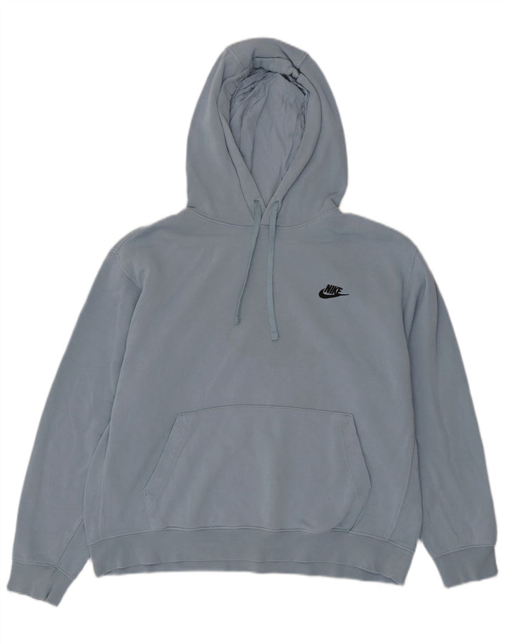 Мужской джемпер с капюшоном Nike, большой синий