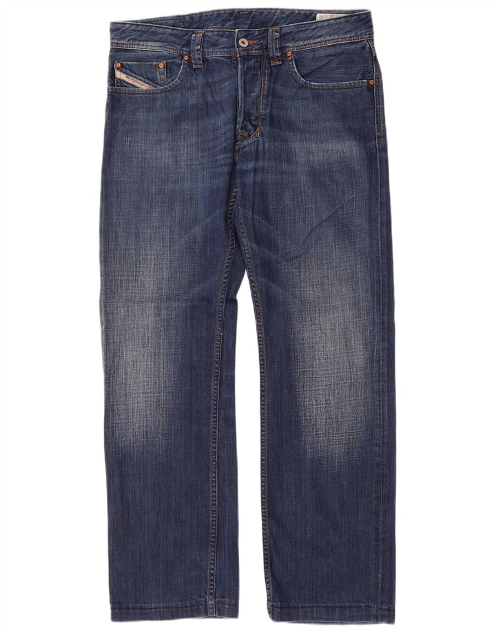 Мужские прямые джинсы Diesel W32 L31 синие, хлопок